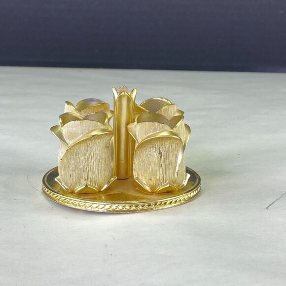 Vintage Avon Golden Vanity Rose Lipstick Holder - Picture 6 of 12